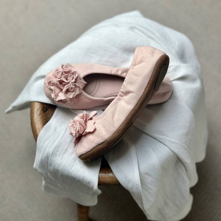 Pampuschen Grace cotton canvas puder Muttertagsangebot