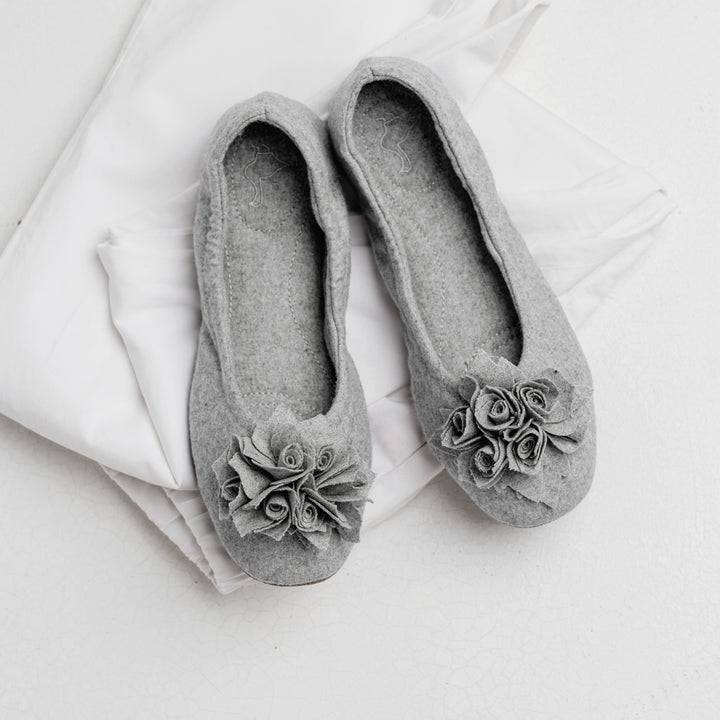 Pampuschen Grace wool lichtgrau Vatertagsangebot