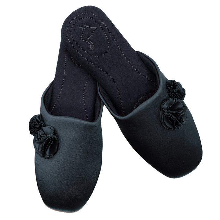 Pampuschen Ginger satin schwarz Saisonale Angebote