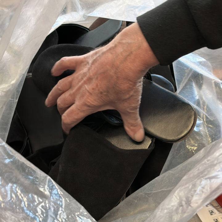 Pampuschen Lino schwarz Kostenlose Rückgabe