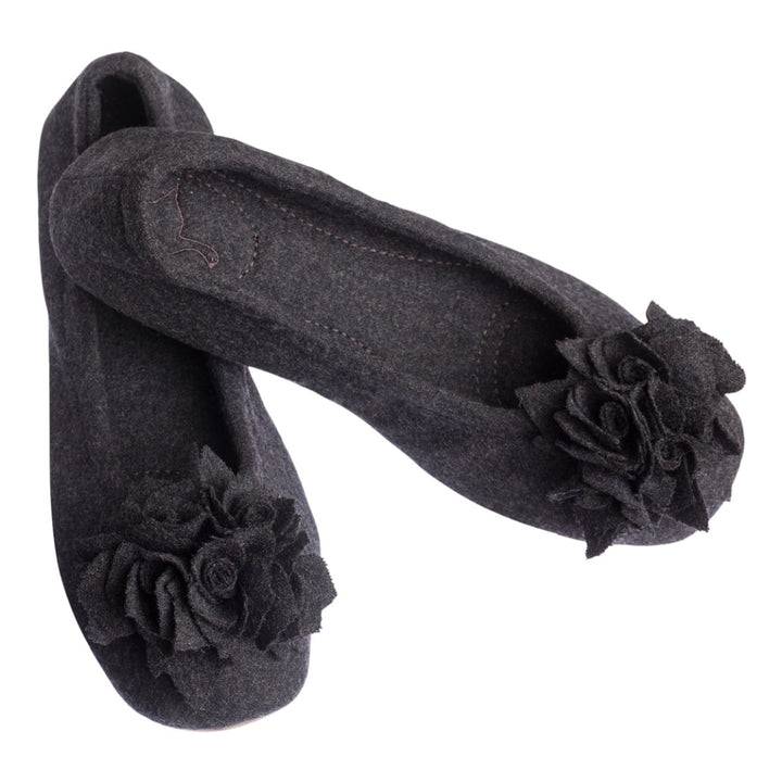 Pampuschen Grace wool anthrazit Letzter Tag