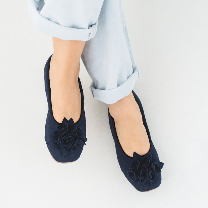 Pampuschen Grace wool dunkelblau Bis zu 50% Rabatt