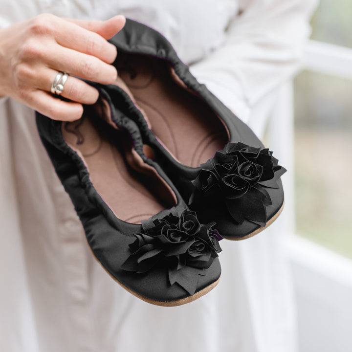 Pampuschen Grace satin schwarz Bis zu 55% Rabatt