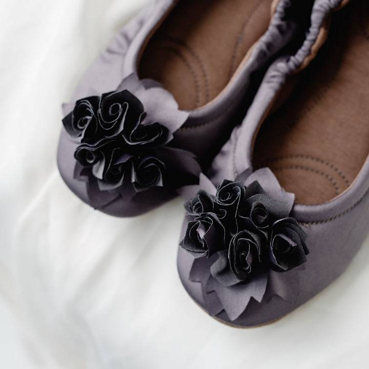 Pampuschen Grace satin taupe Clearance-Verkauf