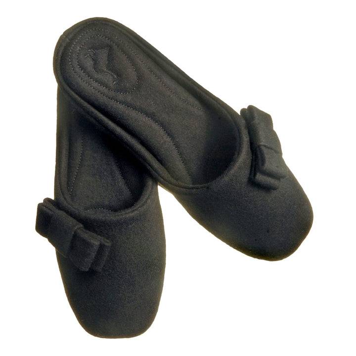 Pampuschen Jacky wool schwarz Fabrikladen