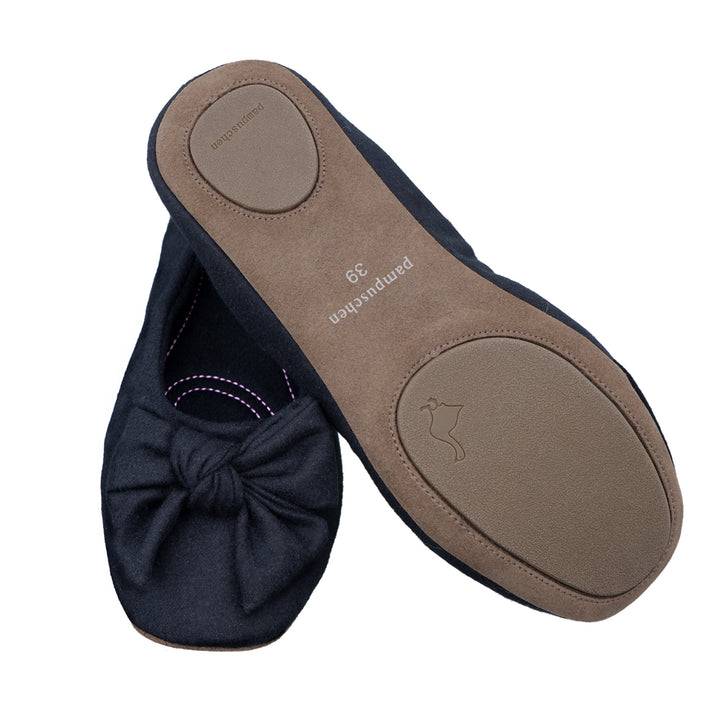 Pampuschen Daisy wool schwarz Im Verkauf