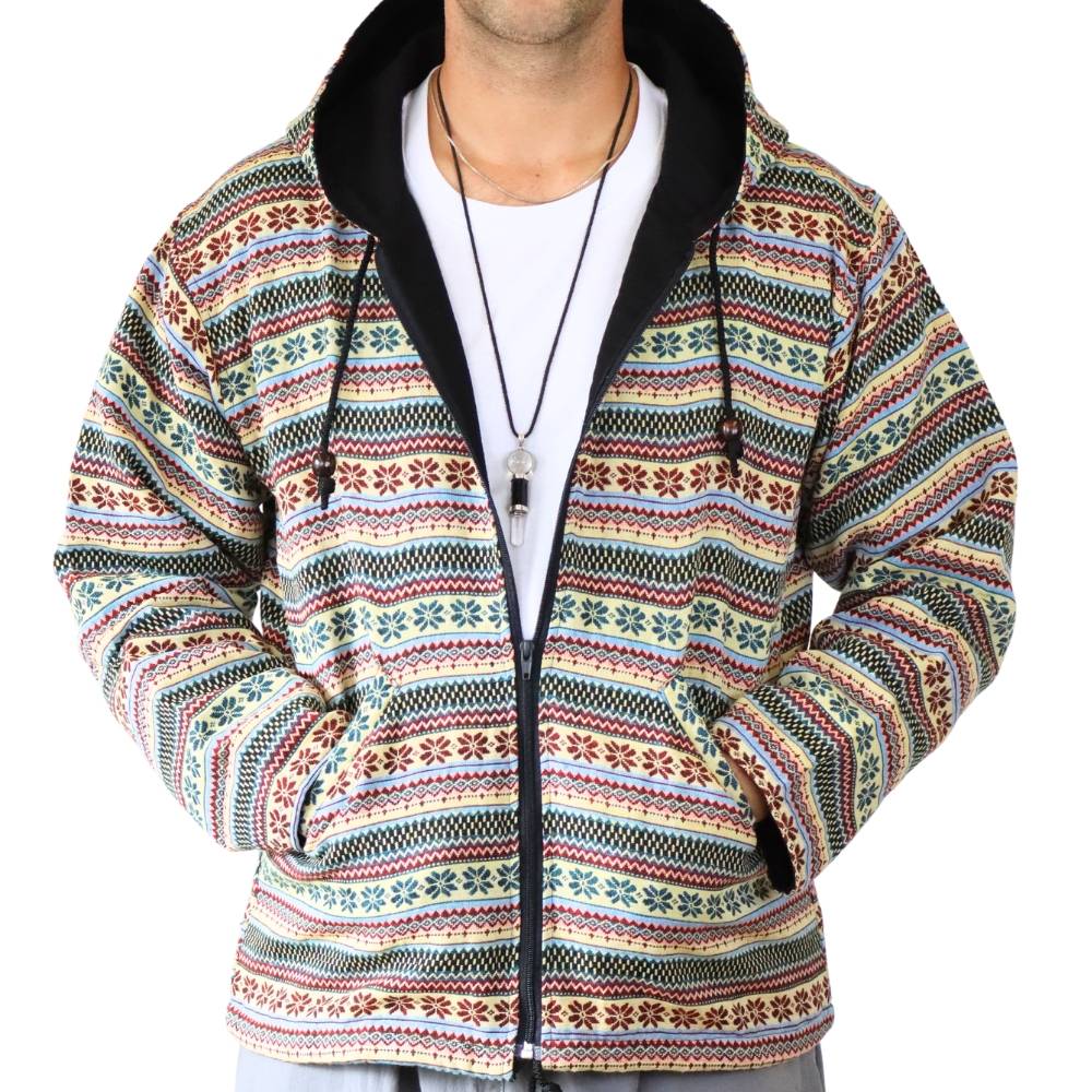 Panasiam Jacke Webmuster Ethno Begrenzte Freigabe