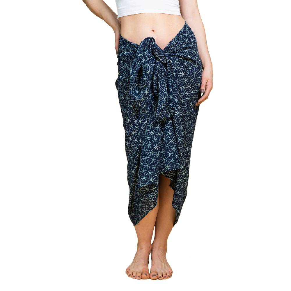 Panasiam Sarong Baumwolle Indigo Limitierter Zeitrabatt
