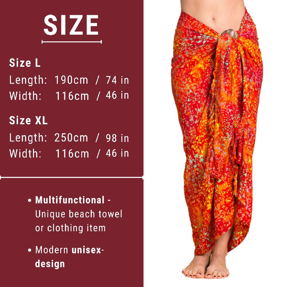 Panasiam Sarong Wachsbatik in zwei Größen Fabrikpreis
