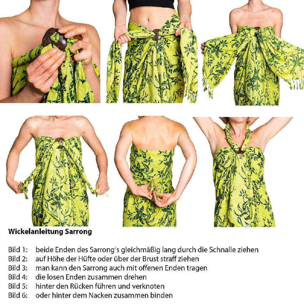 Panasiam Sarong Wachsbatik rottöne Rabatt