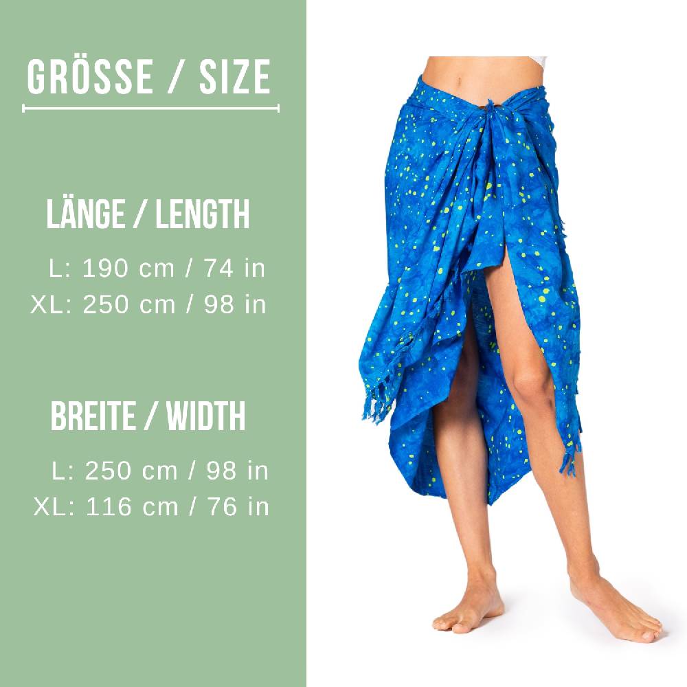 Panasiam Sarong Wachsbatik Sternenhimmel in zwei Größen Flash Sale