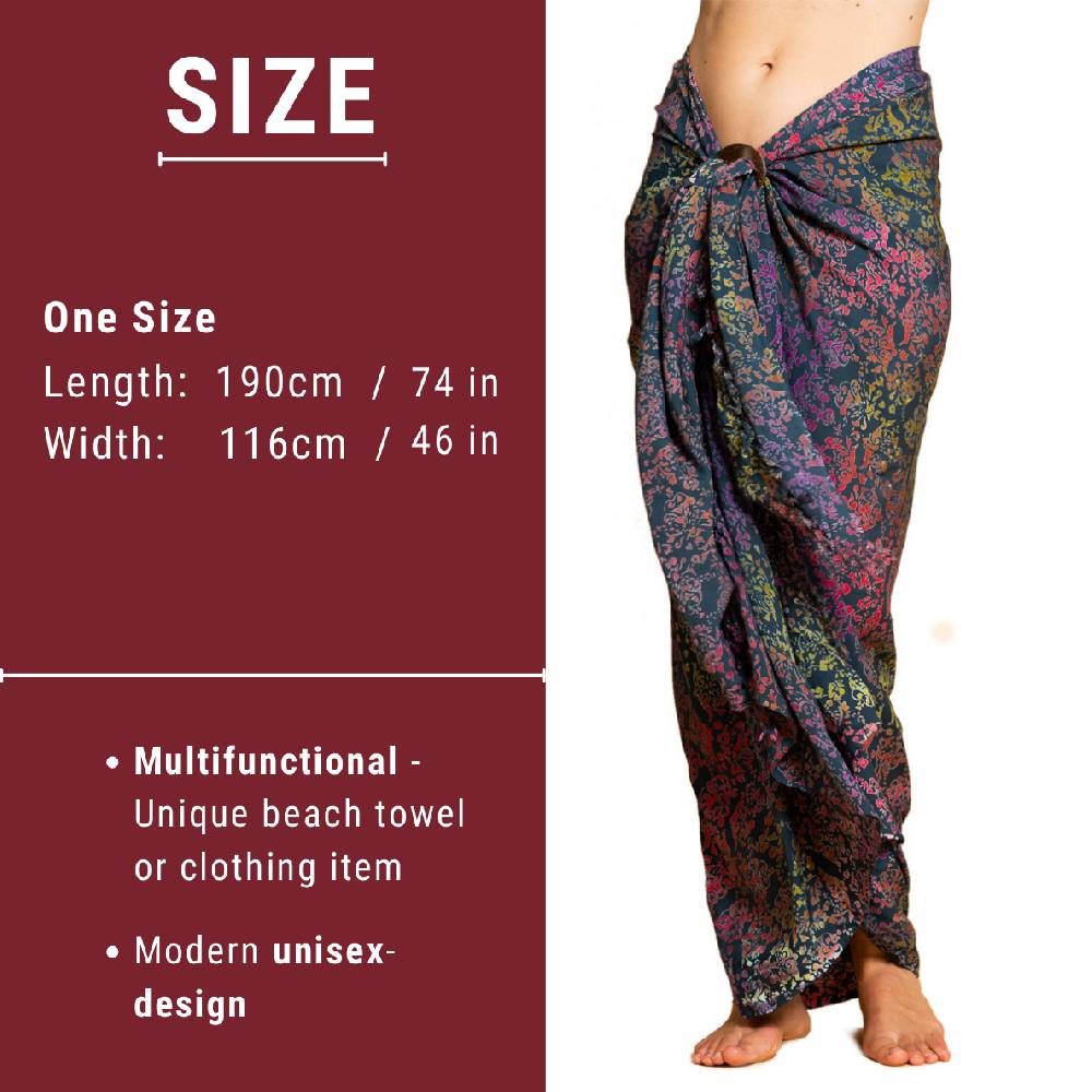 Panasiam Sarong Wachsbatik grüntöne Online Shopping
