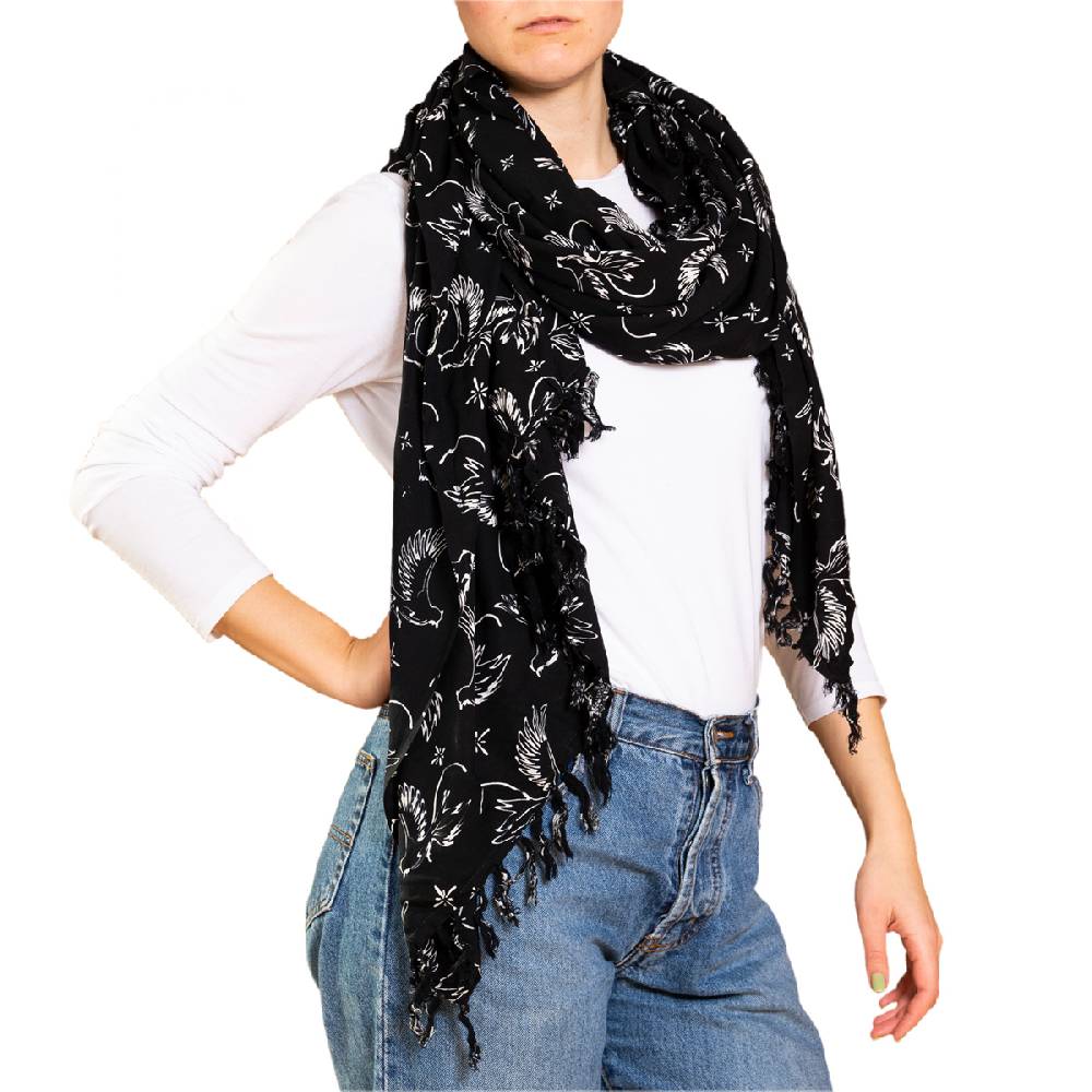 Panasiam Sarong Wachsbatik schwarz-weiß Preisnachlass