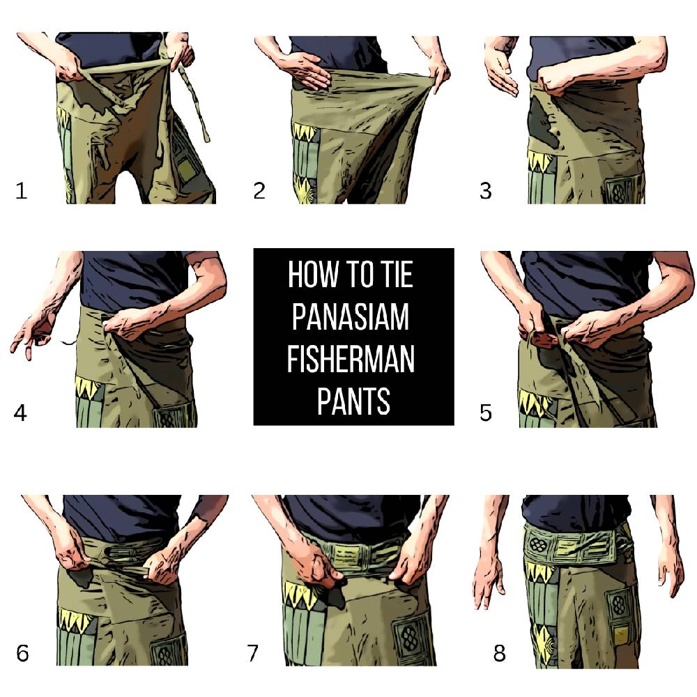 Panasiam Thai Fischerhose Streifen Kauf eins, bekomm eins gratis
