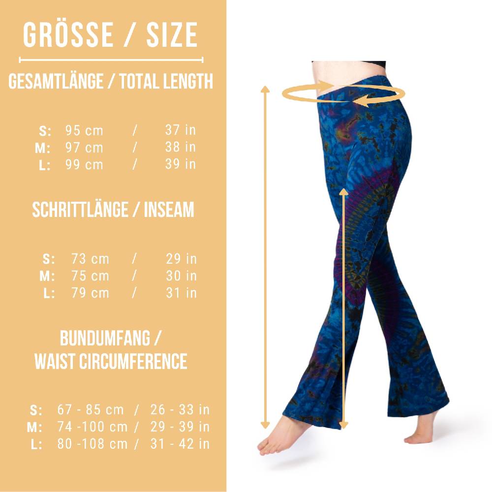 Panasiam Batik Leggings mit Schlag Kostenloser Versand