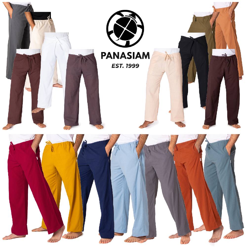 Panasiam Stoffhose aus feiner Baumwolle Rabatt