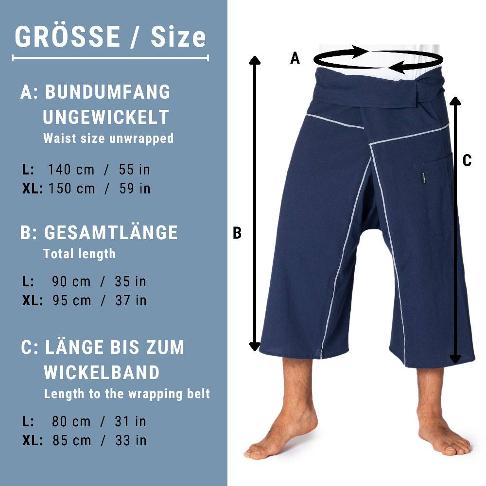 Panasiam Thai Fischerhose 3/4 Länge Begrenztes Angebot