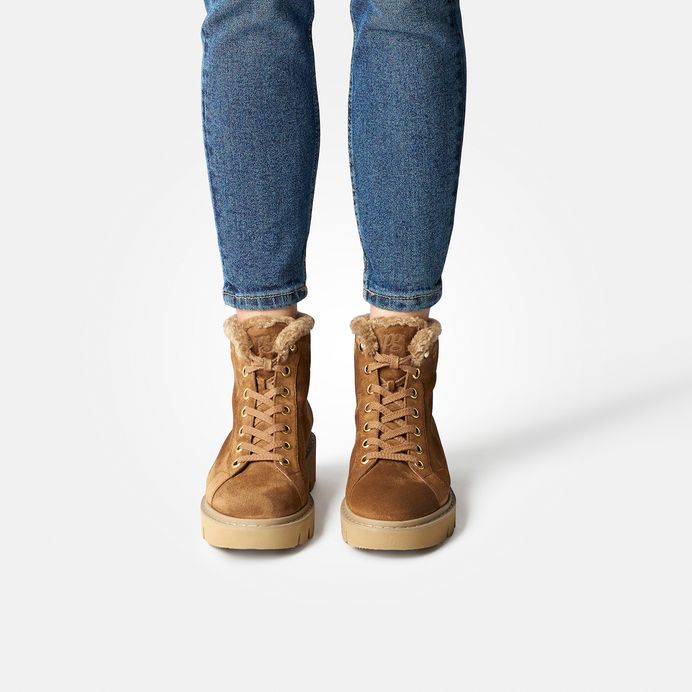 Paul Green Schnürbootie mit Wechselfußbett und Warmfutter 8107-024 Letzte 2 Tage