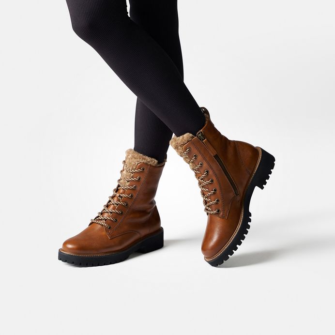 Paul Green Schnürbootie mit Warmfutter 8175-006 Versandkostenfrei