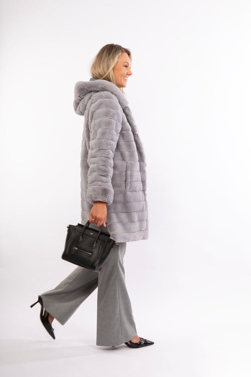 Petite M. Kunstfell WendeJacke in Platinum Grau Exklusive Angebote