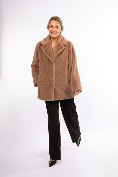 Petite M. Kunstfell Jacke Braun Neuheiten