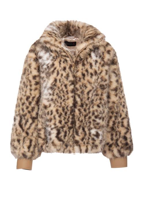 Petite M. Kunstpelz Blouson mit Tiger-Print Saisonale Angebote