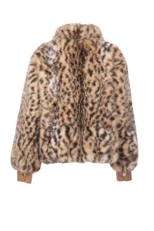 Petite M. Kunstpelz Blouson mit Tiger-Print Saisonale Angebote