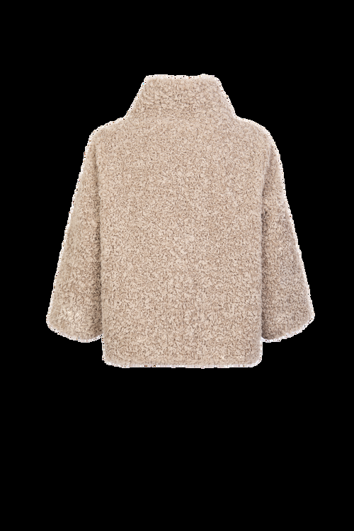 Petite M. Teddyfell Kurze Jacke in Beige Kauf eins, bekomm eins gratis