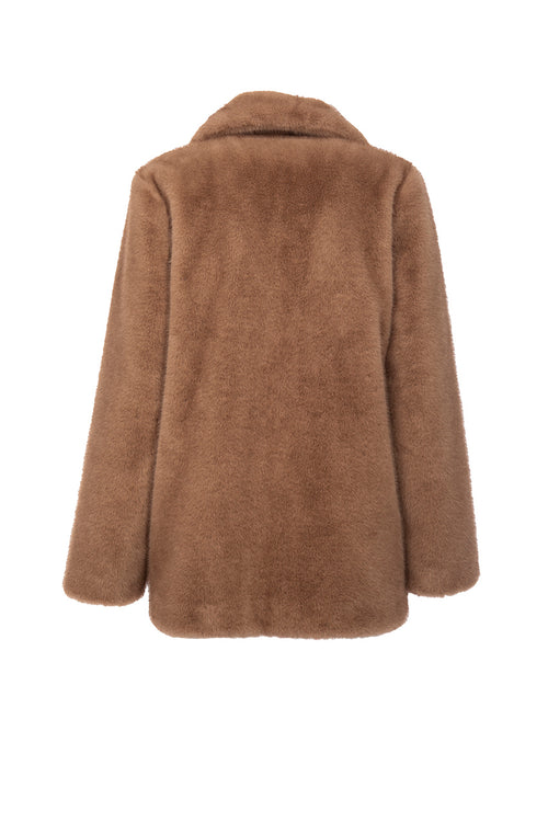 Petite M. Kunstfell Jacke Braun Online