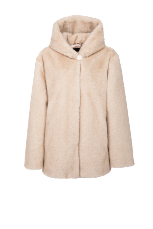 Petite M. Kunstfell Jacke Creme Auslauf