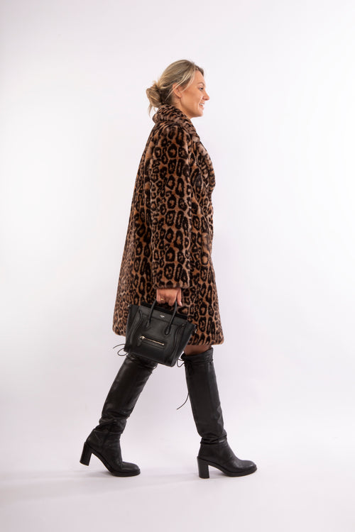 Petite M. Blazermantel mit Leopardenmuster Rabatt