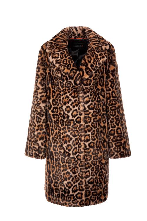 Petite M. Blazermantel mit Leopardenmuster Rabatt
