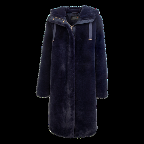 Petite M. Kunstpelz Parka Dunkelblau Online Shopping
