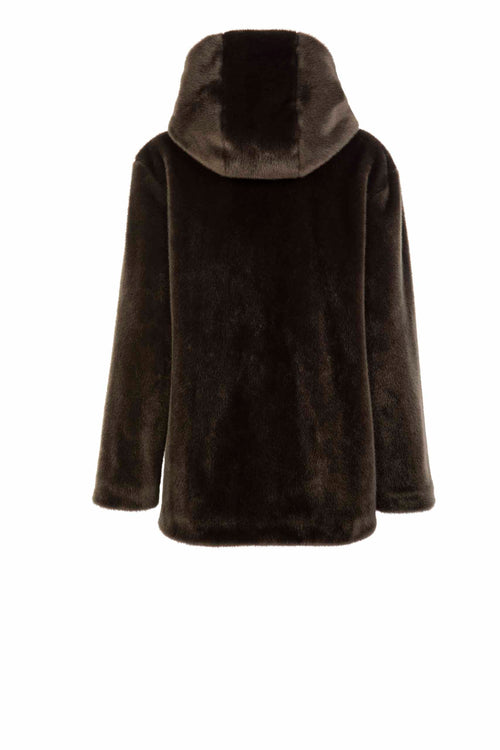 Petite M. Kunstpelzjacke in Dark Taupe Jubiläumsangebot