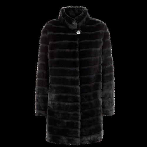 Petite M. Leichte Kunstfell Jacke Schwarz Räumungsverkauf