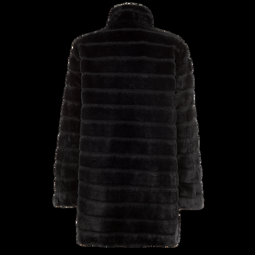 Petite M. Leichte Kunstfell Jacke Schwarz Räumungsverkauf