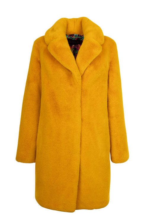 Petite M. Kunstfelljacke Gelb Wochenangebot