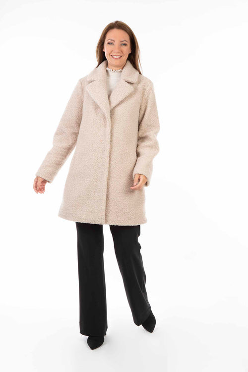 Petite M. Kunstfell Teddymantel mit Glitzer Black Friday Preise