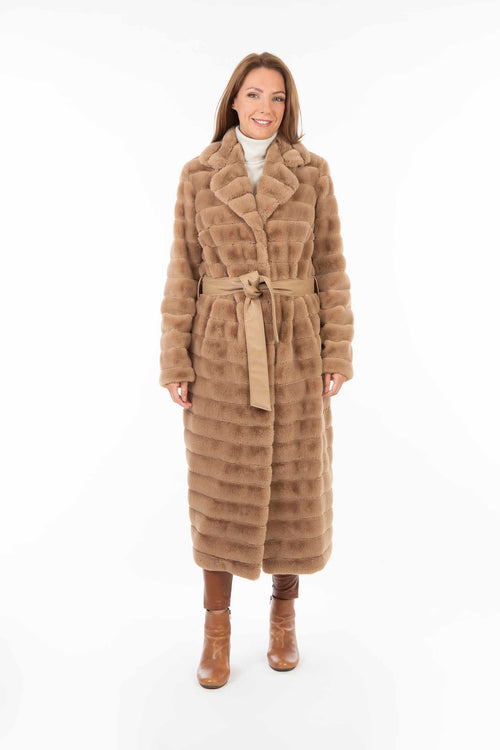 Petite M. Langer Kunstpelz Mantel Camel Hotsell
