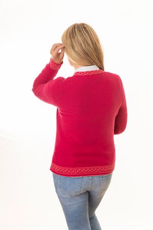 Pezzo D'oro Damentrachtenstrickjacke pink, reine Merinowolle,nachhaltig aus Bayern Neueste Mode