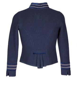 Pezzo D'oro Damen Trachtenstrickjacke in jeansblau von Litzlfelder JETZT KAUFEN