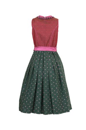 Pezzo D'oro Designerdirndl, Festtagsddirndl, Midilänge, rot/grün/erika Super Rabatt