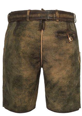 Pezzo D'oro Herren Lederhose von Hammerschmid, braun antik,softes Ziegenleder Fabrikpreis