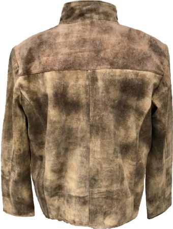 Pezzo D'oro Herrenlederjacke,Velourleder, Lammnappaleder in antik Finish, Farbe olivbraun, auch in großen Größen bis Gr 62 Großer Ausverkauf