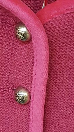 Pezzo D'oro Mädchen Trachtenjacke aus Strick in Wolle von Pezzo D&#039;oro Farbe pink Top Angebot