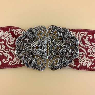 Pezzo D'oro Trachten Schürzenschließe, Ornamente oval,altsilber 2 tlg Zeitbegrenzte Promotion