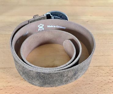 Pezzo D'oro Trachtengürtel, Bayernschließe,echt Leder,braun-oliv,made in Germany Discount Store für neue Produkte