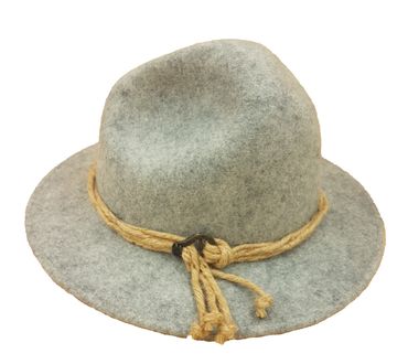 Pezzo D'oro Trachtenhut grau-meliert mit Gletscherbrille 50% Rabatt mit kostenlosem Versand