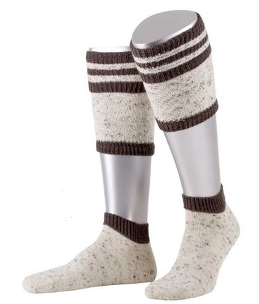 Pezzo D'oro Trachtenstrümpfe Loferl Stulpen Herren Wadenwärmer Wadelstrümpfe Trachtenstutzen Trachtenstrumpf zur Lederhose 2-teilig TWEED natur/braun Online