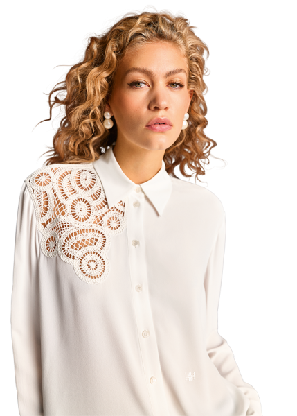 Riani BLUSE MIT MACRAMÉ-STICKEREI Muttertagsangebot